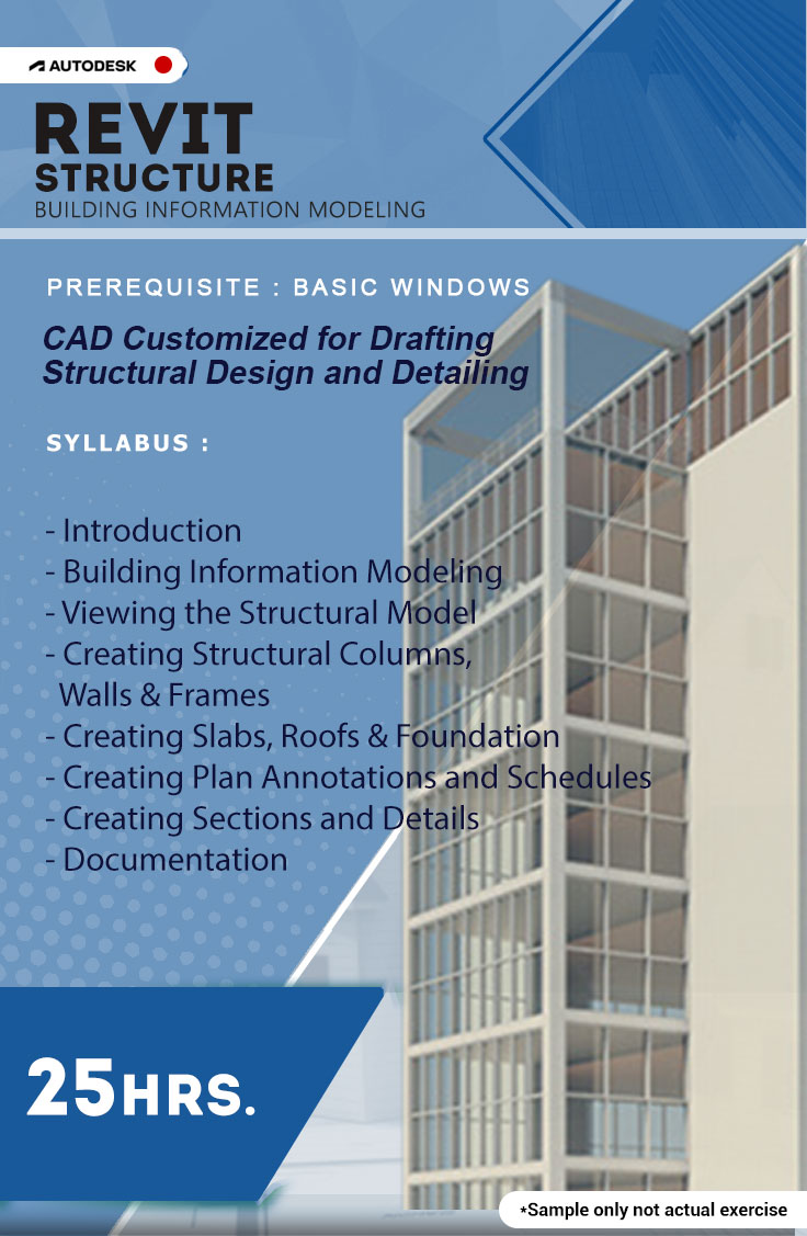 REVIT Structure Building Information Modeling for  Structural Discipline.
