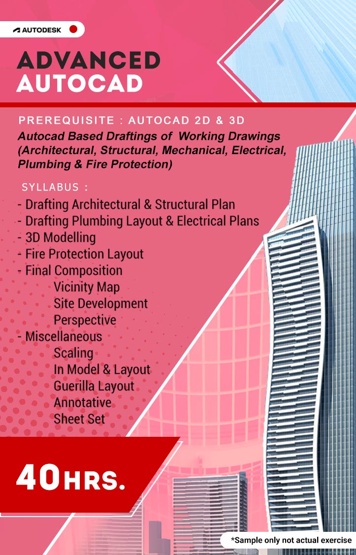 Advanced AutoCAD AutoCAD Advanced Drafting for Architectural, Electrical, Plumbing, Fire Pro, Structural & Mechanical