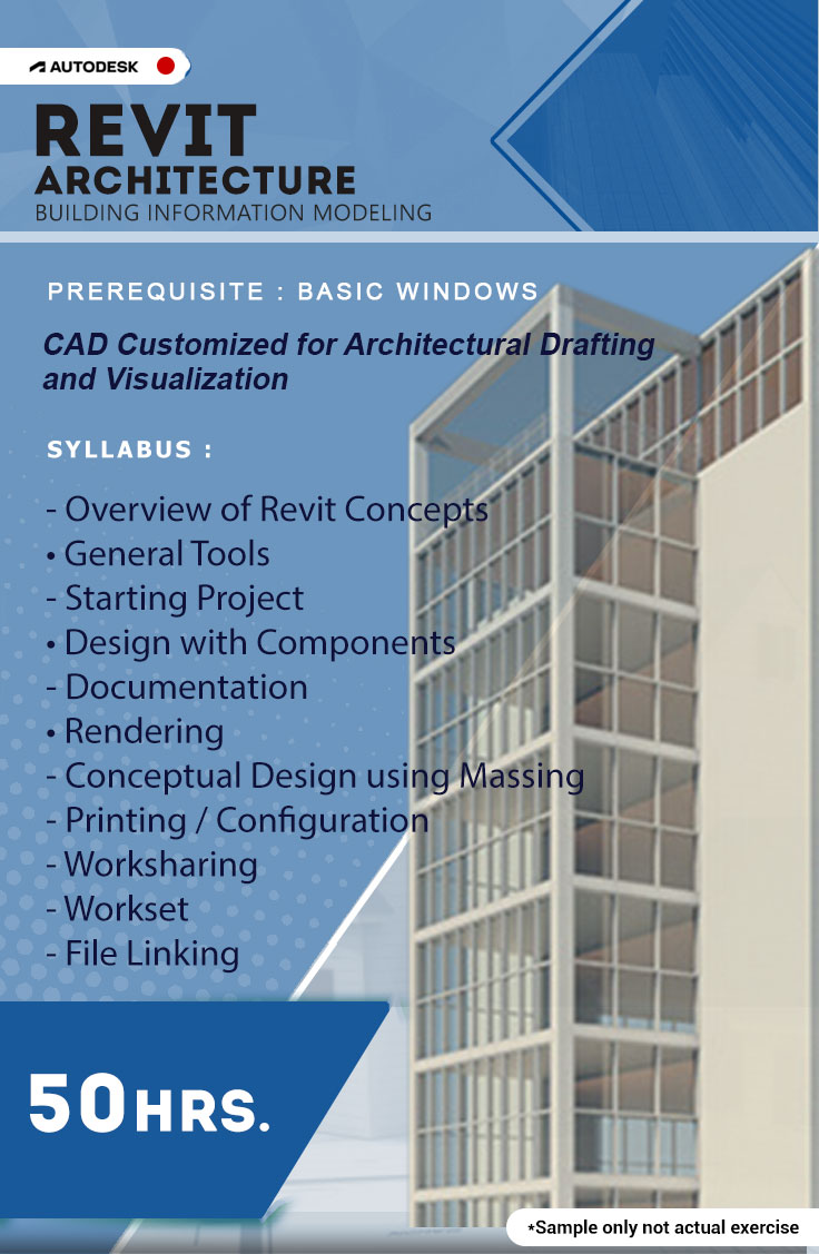 REVIT Architecture Building Information Modeling for  Architectural Discipline.