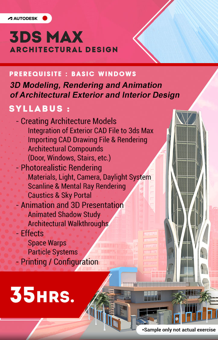 3DSMax Architectural Interior and Exterior Design Visualization